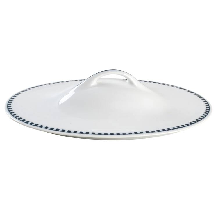 Empire (Blue Squares) Lid for Oval Vegetable
