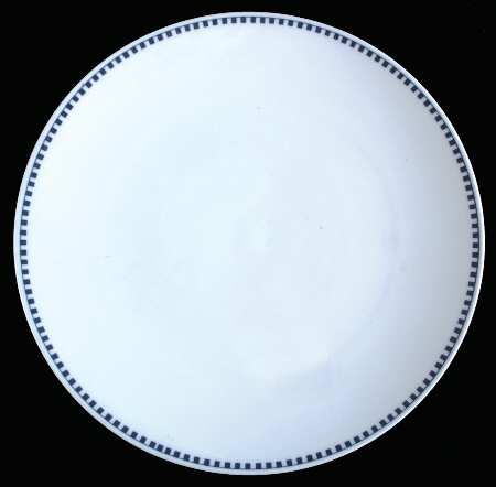 Empire (Blue Squares) 12" Chop Plate (Round Platter)