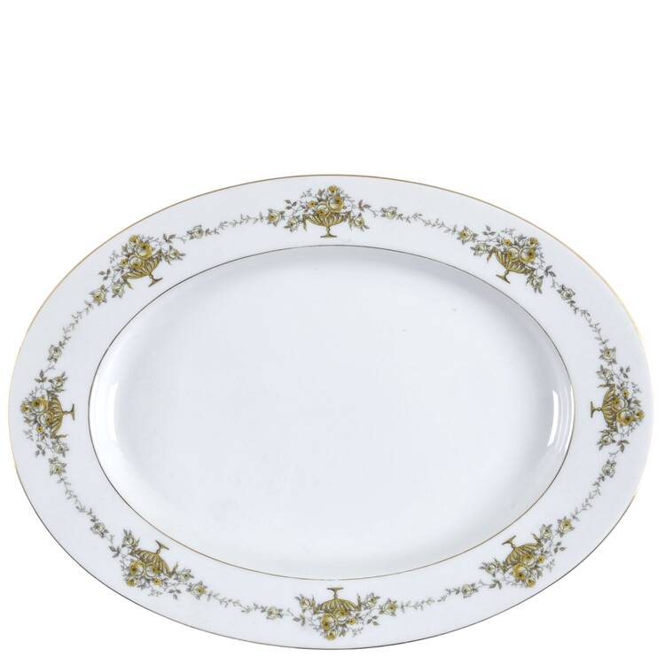 Empire (Basket of Flowers) 14" Oval Serving Platter