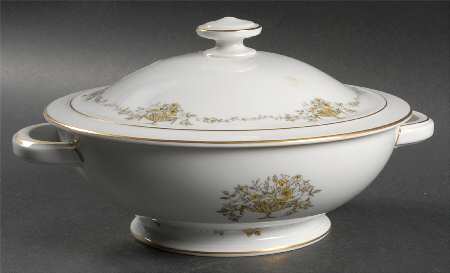 Empire (Basket of Flowers) Round Covered Vegetable