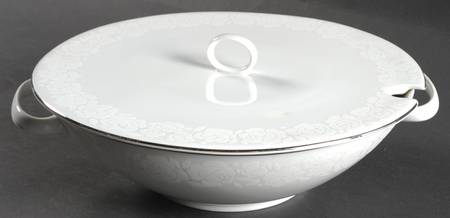 Ermine Round Covered Vegetable