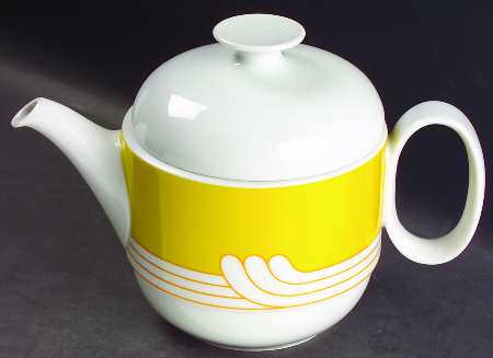 Exotic Yellow Teapot & Lid