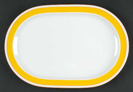 Exotic Yellow 13" Oval Serving Platter