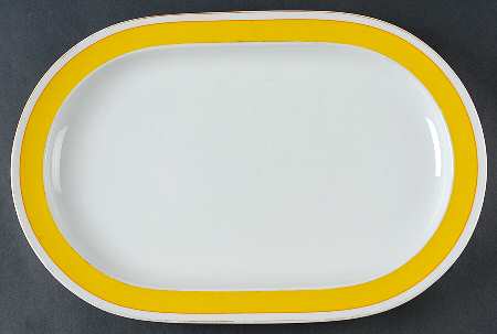 Exotic Yellow 14" Oval Serving Platter