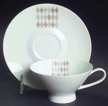 Fanfare Footed Cup & Saucer Set