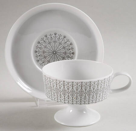 Filigree Footed Cup & Saucer Set
