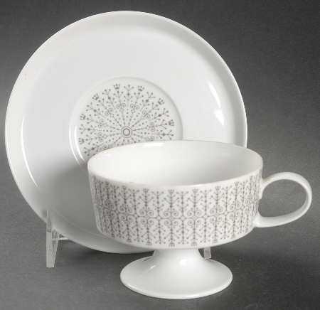 Filigree Footed Cup & Saucer Set