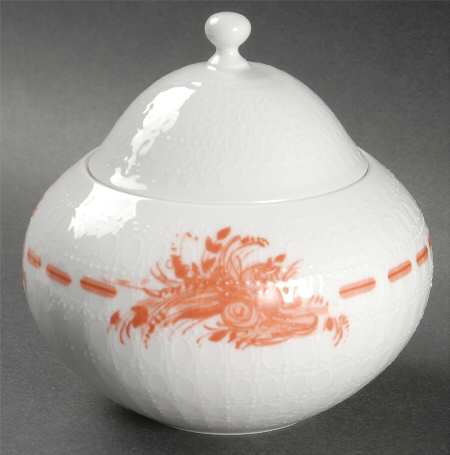 Flame Sugar Bowl & Lid