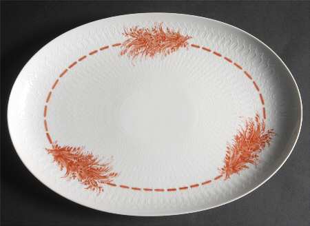 Flame 15" Oval Serving Platter