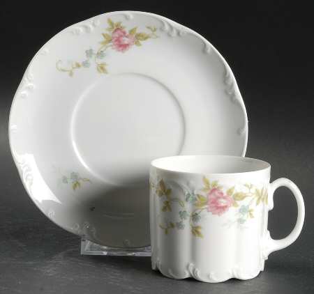 Fleur Douce Flat Cup & Saucer Set