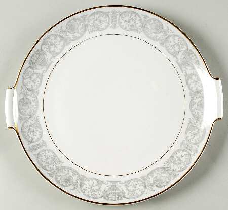 Florentine Gold (Aida) Handled Cake Plate