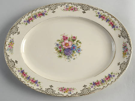 Floranada 12" Oval Serving Platter
