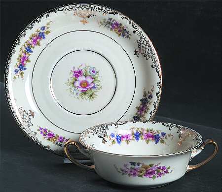 Floranada Flat Cream Soup & Saucer Set
