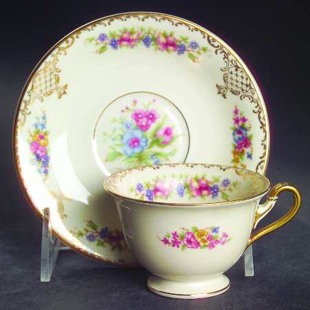 Floranada Footed Demitasse Cup & Saucer Set