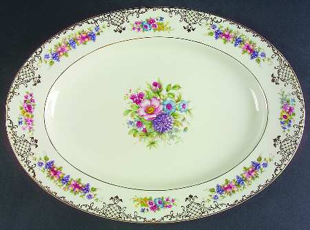 Floranada 15" Oval Serving Platter