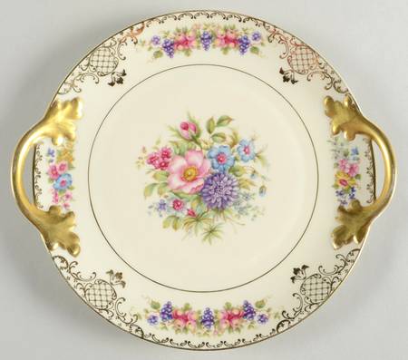 Floranada Handled Cake Plate