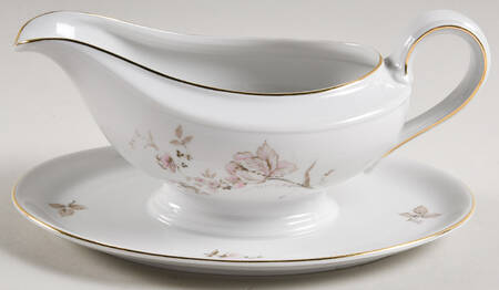 Floradale Gravy Boat with Attached Underplate