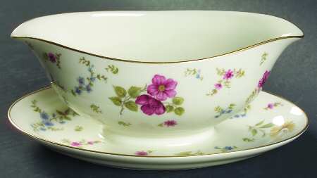 Florida Gravy Boat with Attached Underplate