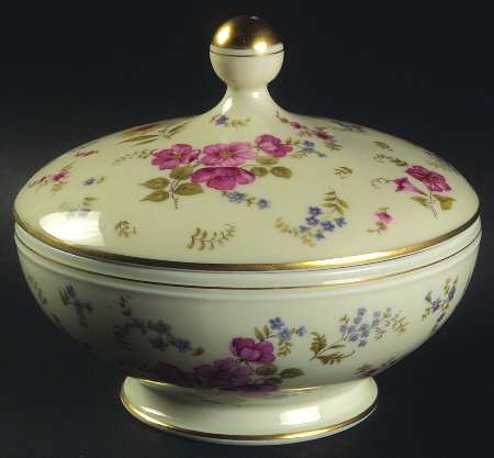 Florida Footed Candy Dish & Lid
