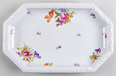 Flowers (Classic Stamp) 17" Oval Serving Platter