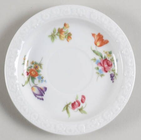 Flowers (Classic Stamp) Saucer for Footed Cup