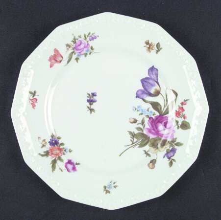 Flowers (Classic Stamp) Salad Plate