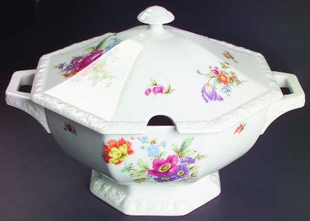 Flowers (Classic Stamp) Tureen &  Lid