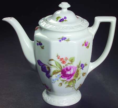 Flowers (Classic Stamp) Mini Coffee Pot & Lid