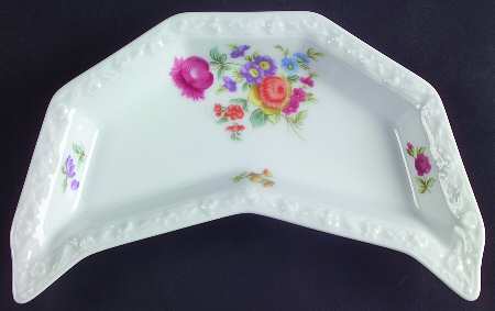 Flowers (Classic Stamp) Bone Dish
