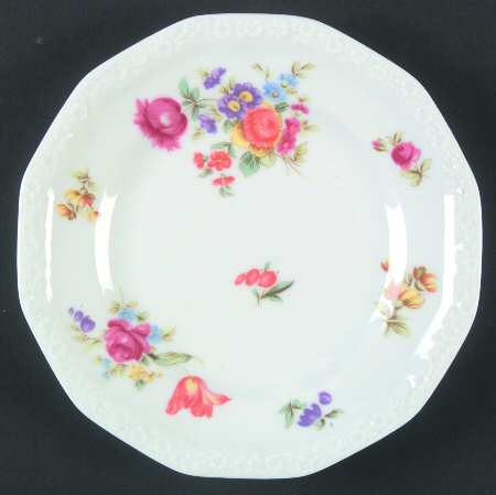 Flowers (Classic Stamp) Bread & Butter Plate