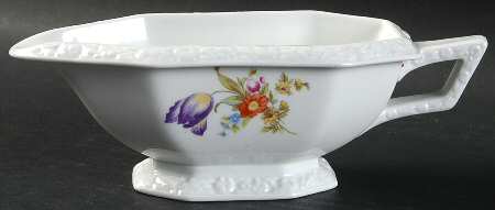 Flowers (Classic Stamp) Open Sauce Boat