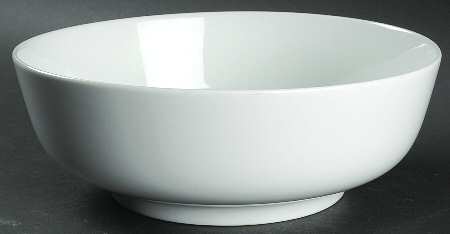 Form E (White) 10" Large Salad Serving Bowl