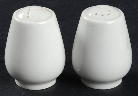 Form E (White) Salt & Pepper Set