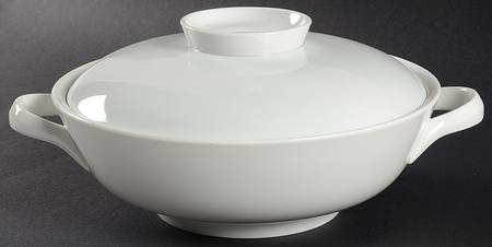 Form E (White) Round Covered Vegetable