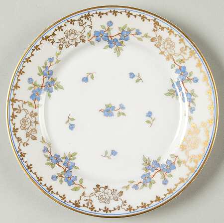 Forget Me Not Bread & Butter Plate