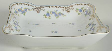 Forget Me Not 9" Square Vegetable Bowl
