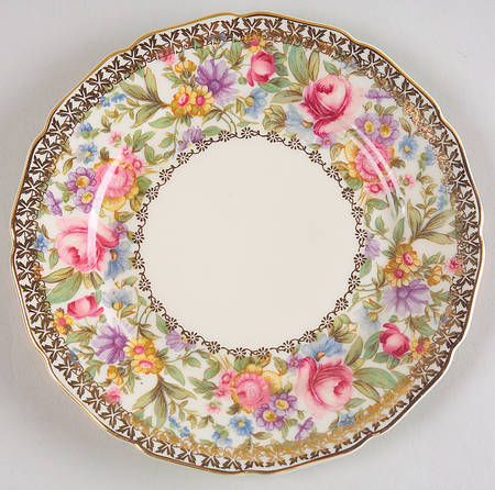 Garden Caprice (Scalloped Edge) Bread & Butter Plate