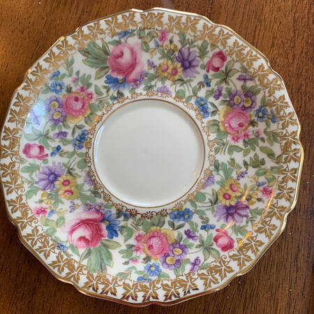 Garden Caprice (Scalloped Edge) Saucer