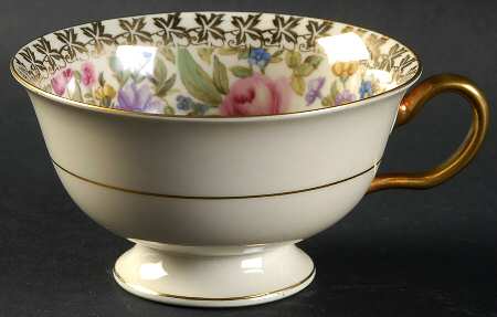Garden Caprice (Scalloped Edge) Footed Cup