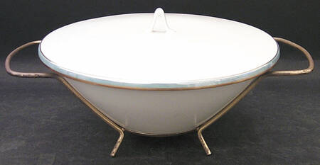 Gala Blue (Not Classic Rose Collection) Round Covered Vegetable-Uses RV9 As Base W/Mtl Std