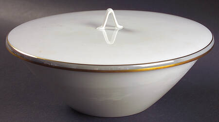 Gala Blue (Not Classic Rose Collection) Round Covered Vegetable-Uses RV9 as Base+CVLRV9