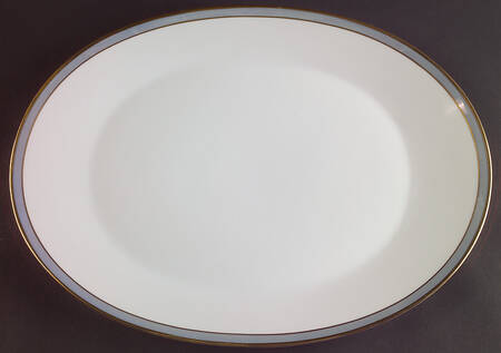 Gala Blue (Not Classic Rose Collection) 15" Oval Serving Platter