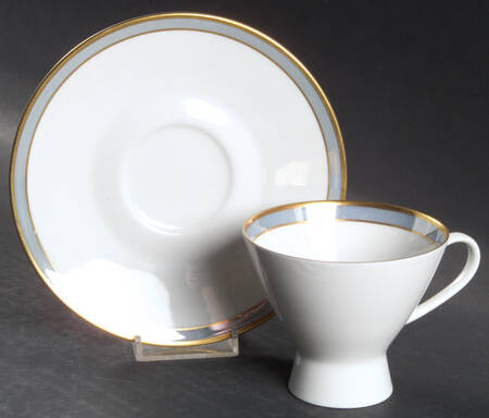 Gala Blue (Not Classic Rose Collection) Footed Cup & Saucer Set