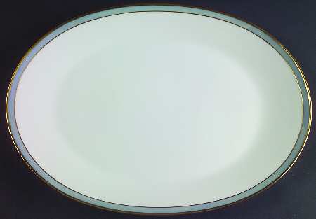 Gala Blue (Not Classic Rose Collection) 13" Oval Serving Platter