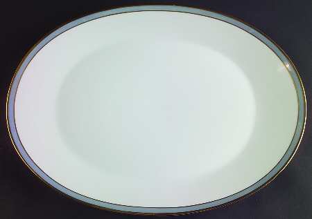 Gala Blue (Not Classic Rose Collection) 15" Oval Serving Platter