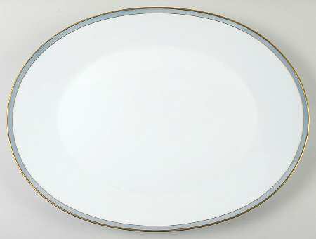 Gala Blue (Not Classic Rose Collection) 17" Oval Serving Platter