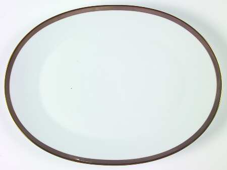 Gala Brown 15" Oval Serving Platter