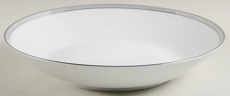 Gala Grey (Platinum Trim) 11" Large Salad Serving Bowl