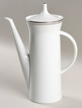 Gala Grey (Platinum Trim) Mini Coffee Pot & Lid