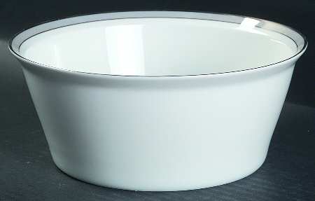 Gala Grey (Platinum Trim) 7" Round Vegetable Bowl
